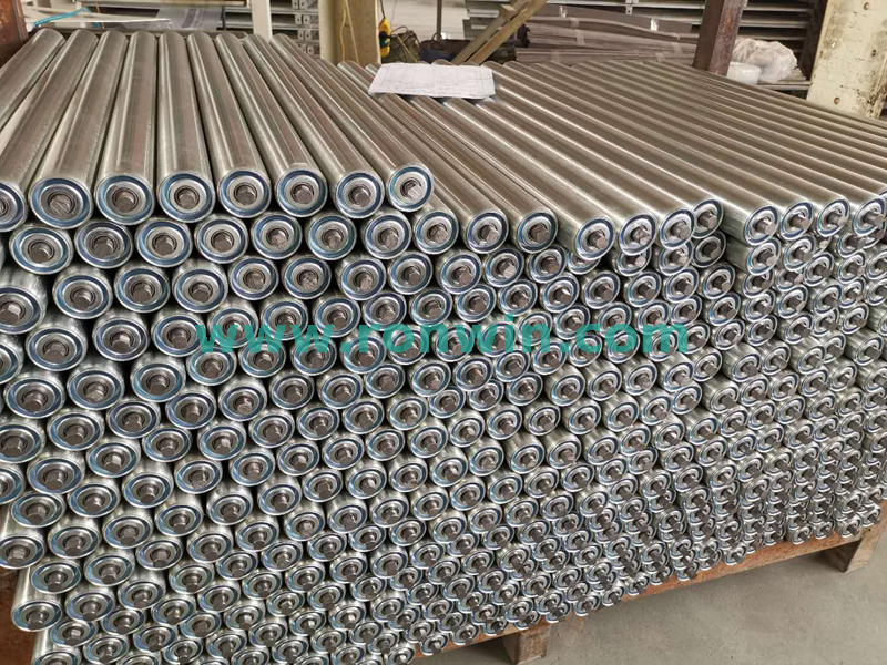 Heavy Duty Zinc-plated Steel Gravity Pallet Conveyor Roller for Conveyor Rack