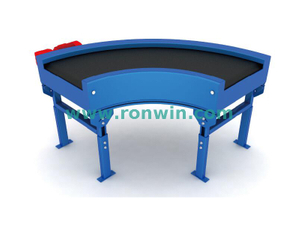 Custom Curved Belt Conveyor for Bulk Material Handling