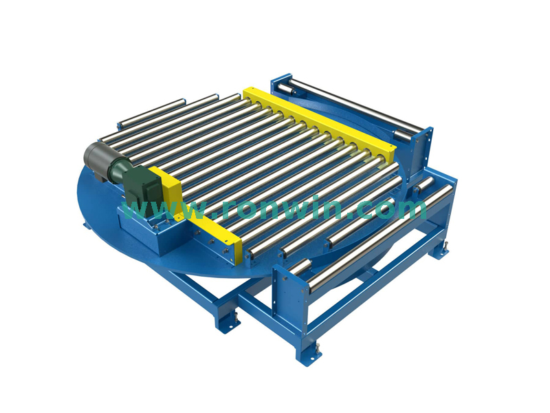 Multiple Angle Pallet Rotation Turntable Conveyor System