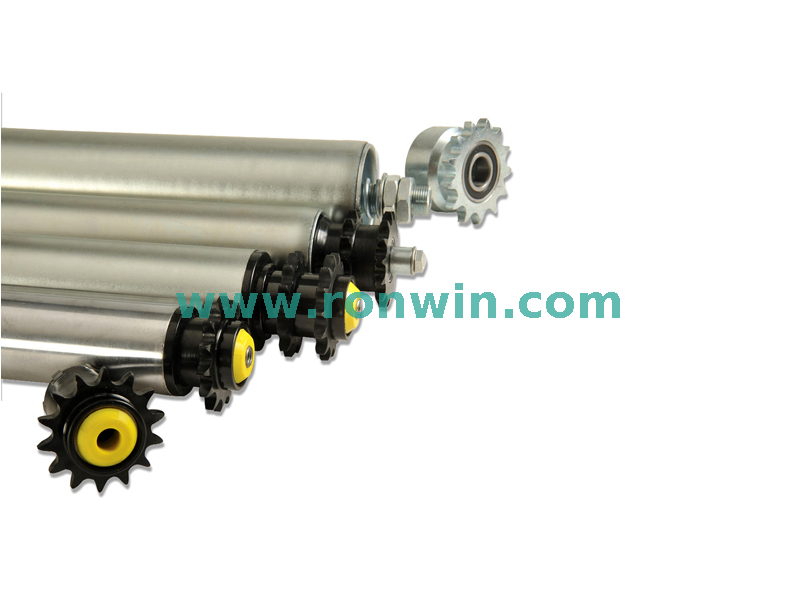 Double-row Steel Sprocket Telescope-feed Accumulation Roller for Conveyor System